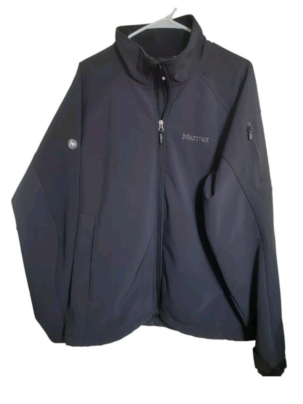 Marmot Jacket Men L Black Gravity Fleece Lined Windproof Softshell Gorpcore